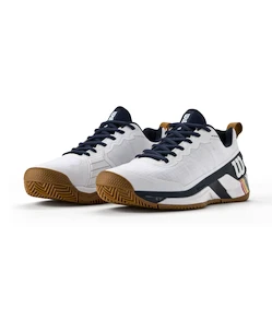 Încălțăminte de tenis pentru bărbați Wilson Rush Pro 4.5 Clay White/Navy Roland Garros