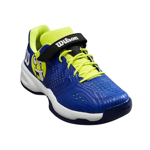 Încălțăminte de tenis pentru copii Wilson Kaos Emo K Blue/Safety Yellow