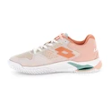 Încălțăminte de tenis pentru femei Lotto Mirage 100 II SPD W White/Melon Orange