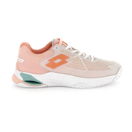 Încălțăminte de tenis pentru femei Lotto Mirage 100 II SPD W White/Melon Orange