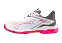 Încălțăminte de tenis pentru femei Mizuno Wave Exceed TOUR 6 CC White/Radiant Red/Quiet Shade  EUR 40