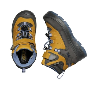 Încălțăminte outdoor pentru copii Keen Redwood Mid Wp Harvest Gold/Vintage Indigo