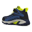 Încălțăminte outdoor pentru copii Merrell Moab Speed 2 Mid A/C Wtpf Navy/Hi Viz