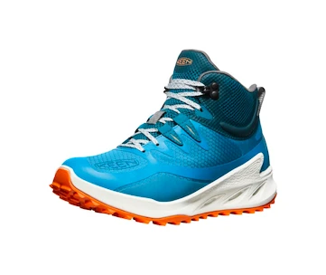 Încălțăminte outdoor pentru femei Keen Zionic Mid Wp Fjord Blue/Tangerine
