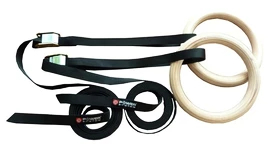 Inele de gimnastică Power System Gymnastic Wooden Rings
