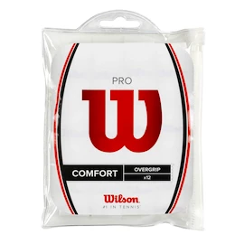 Înveliș superior Wilson Pro Comfort Overgrip White (12 Pack)