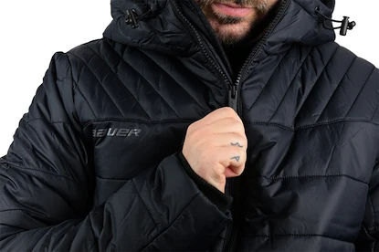 Jachetă pentru bărbați Bauer  Hooded Puffer Black M