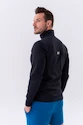 Jachetă pentru bărbați Nebbia  Long sleeved w hoodie Sporty Zipper Jacket with side pockets “Control” 332 black