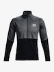 Jachetă pentru bărbați Under Armour  PIQUE TRACK JACKET-GRY XS