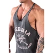 Maiou pentru bărbați Nebbia NEBBIA x OLYMPIA Washed Muscle Back Stringer GOLDEN AGE 791 black