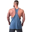 Maiou pentru bărbați Nebbia NEBBIA x OLYMPIA Washed Muscle Back Stringer GOLDEN AGE 791 blue