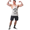 Maiou pentru bărbați Nebbia NEBBIA x OLYMPIA Washed Muscle Back Stringer GOLDEN AGE 791 light grey