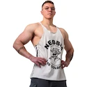 Maiou pentru bărbați Nebbia NEBBIA x OLYMPIA Washed Muscle Back Stringer GOLDEN AGE 791 light grey