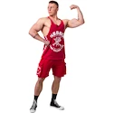 Maiou pentru bărbați Nebbia NEBBIA x OLYMPIA Washed Muscle Back Stringer GOLDEN AGE 791 red