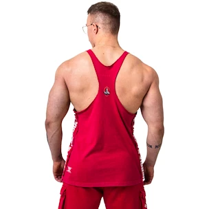 Maiou pentru bărbați Nebbia NEBBIA x OLYMPIA Washed Muscle Back Stringer GOLDEN AGE 791 red