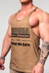 Maiou pentru bărbați Nebbia  Washed-off Oversized Stringer MAX OUT 359 Light Brown