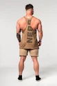 Maiou pentru bărbați Nebbia  Washed-off Oversized Stringer MAX OUT 359 Light Brown