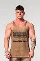 Maiou pentru bărbați Nebbia  Washed-off Oversized Stringer MAX OUT 359 Light Brown