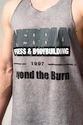 Maiou pentru bărbați Nebbia  Washed-off Oversized Stringer MAX OUT 359 Light Grey
