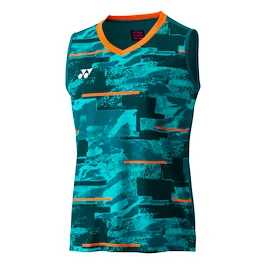 Maiou pentru bărbați Yonex Men's Sleeveless Top YM0035 Blue Green