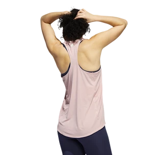 Maiou pentru femei adidas  3-Bar Logo Tank Wonder Mauve XS