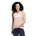 Maiou pentru femei adidas  3-Bar Logo Tank Wonder Mauve XS