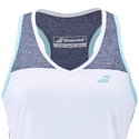 Maiou pentru femei Babolat  Play Tank Top Women White/Blue
