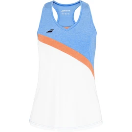 Maiou pentru femei Babolat Play Tank Top Women White/Blue