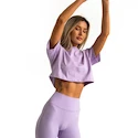 Maiou pentru femei GymBeam  Limitless Cropped T-shirt Lavender