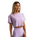 Maiou pentru femei GymBeam  Limitless Cropped T-shirt Lavender