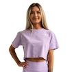 Maiou pentru femei GymBeam  Limitless Cropped T-shirt Lavender S