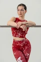 Maiou pentru femei Nebbia Barbell Therapy Rough Girl 617 red