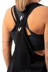 Maiou pentru femei Nebbia  Sleeveless Loose Cross Back Tank Top "Feeling Good" 419 Black