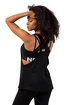 Maiou pentru femei Nebbia  Sleeveless Loose Cross Back Tank Top "Feeling Good" 419 Black