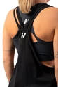 Maiou pentru femei Nebbia  Sleeveless Loose Cross Back Tank Top "Feeling Good" 419 Black