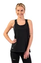 Maiou pentru femei Nebbia  Sleeveless Loose Cross Back Tank Top "Feeling Good" 419 Black