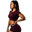 Maiou pentru femei Nebbia STRONG BEAUTY Open-back Cropped Top 430 dark red