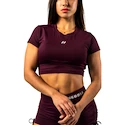 Maiou pentru femei Nebbia STRONG BEAUTY Open-back Cropped Top 430 dark red