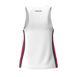 Maiou pentru fete Head  CLUB 25 Tank Top Girls Red/White 164 cm