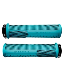 Mânere de ghidon PEATY'S Monarch mushroom thin turquoise (pgm-msh-thk-trq-20)