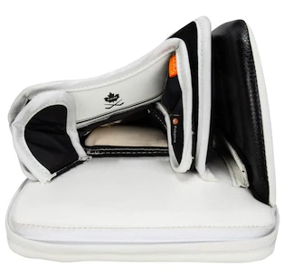Mănușă de respins CCM Axis 2 white/white/white/white Senior pentru mâna dreaptă (regular)