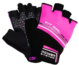 Mănuși de fitness pentru femei Power System Fit Girl Evo Pink