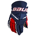 Mănuși de hochei Bauer  M3 Navy/Red/White Intermediate