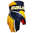 Mănuși de hochei Bauer Vapor 3X Navy/Gold Senior 15 inci
