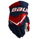 Mănuși de hochei Bauer Vapor FLYLITE Navy/Red/White Intermediate