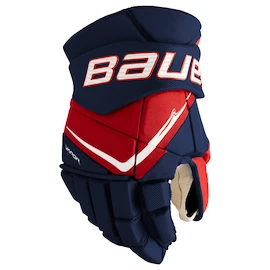 Mănuși de hochei Bauer Vapor FLYPRO Navy/Red/White Senior
