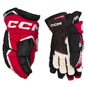 Mănuși de hochei CCM  FT6 Black/Red/White Junior 10 inci