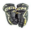 Mănuși de hochei CCM  FT6 Black/Sunflower Junior 10 inci