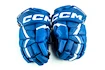 Mănuși de hochei CCM  FT6 Royal/White Junior 12 inci