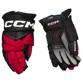 Mănuși de hochei CCM JetSpeed FT8 Black/Red/White Senior